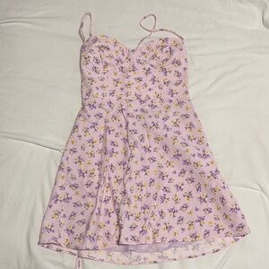 Zara Lavender Floral Dress
